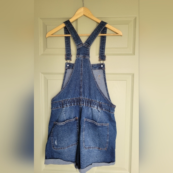 Juniors Denim Blue Overalls - Picture 2 of 2
